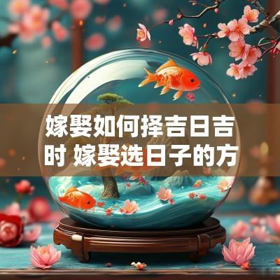 嫁娶如何择吉日吉时 嫁娶选日子的方法