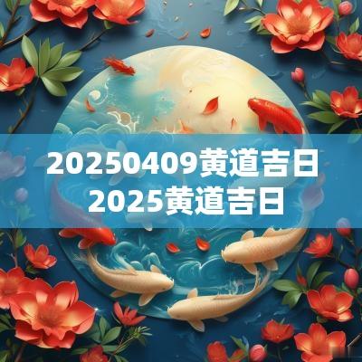 20250409黄道吉日 2025黄道吉日