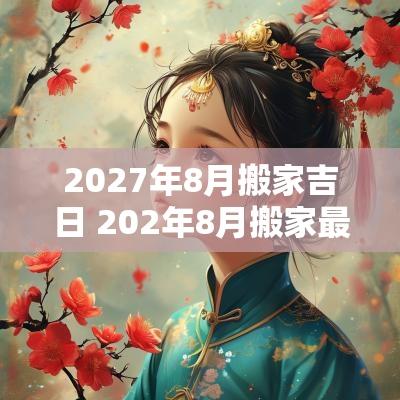 2027年8月搬家吉日 202年8月搬家最好的日子