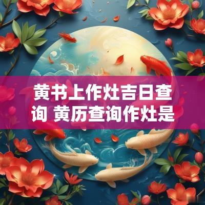 黄书上作灶吉日查询 黄历查询作灶是什么意思