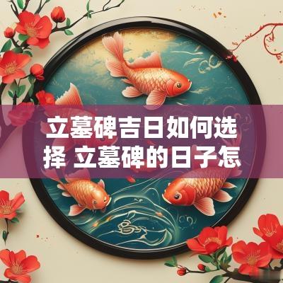 立墓碑吉日如何选择 立墓碑的日子怎么选