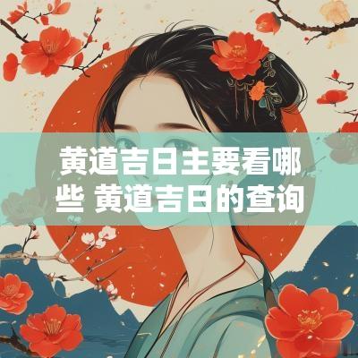 黄道吉日主要看哪些 黄道吉日的查询方法