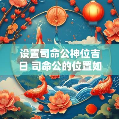 设置司命公神位吉日 司命公的位置如何定