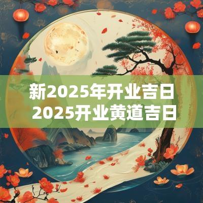 新2025年开业吉日 2025开业黄道吉日