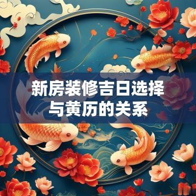 新房装修吉日选择与黄历的关系