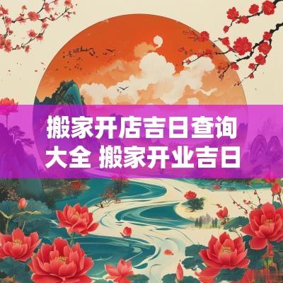 搬家开店吉日查询大全 搬家开业吉日查询 搬家开店吉日查询大全 搬家开业吉日查询