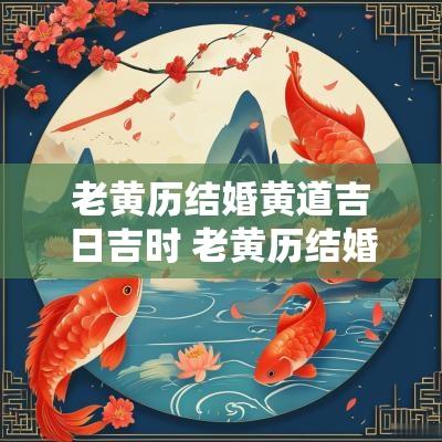 老黄历结婚黄道吉日吉时 老黄历结婚吉日