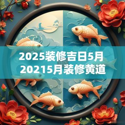 2025装修吉日5月 20255月装修黄道吉日