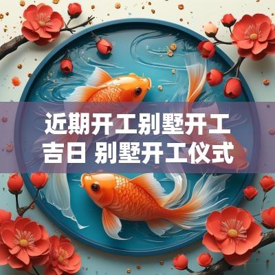 近期开工别墅开工吉日 别墅开工仪式致辞
