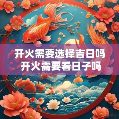 开火需要选择吉日吗 开火需要看日子吗