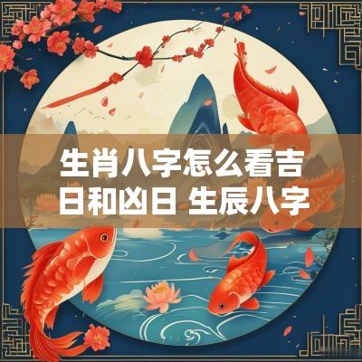 生肖八字怎么看吉日和凶日 生辰八字日子怎么算