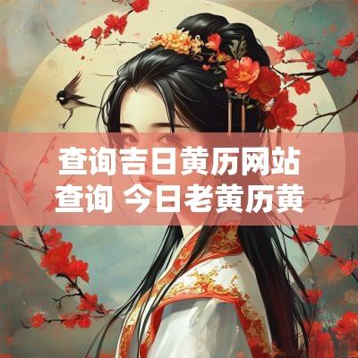 查询吉日黄历网站查询 今日老黄历黄道吉日查询
