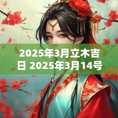 2025年3月立木吉日 2025年3月14号阴历是多少就出来了