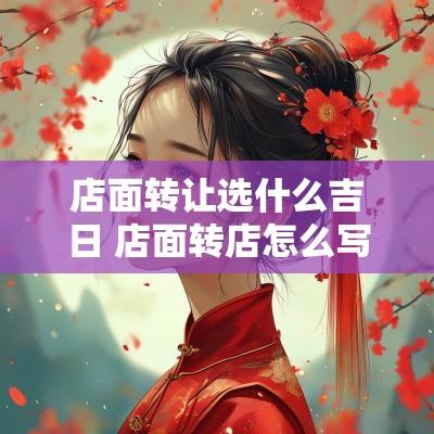 店面转让选什么吉日 店面转店怎么写
