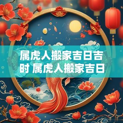 属虎人搬家吉日吉时 属虎人搬家吉日