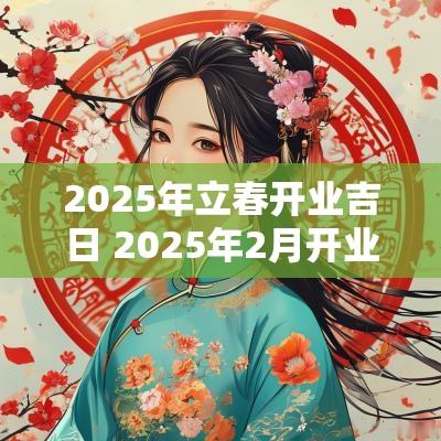 2025年立春开业吉日 2025年2月开业黄道吉日