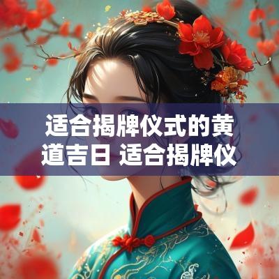 适合揭牌仪式的黄道吉日 适合揭牌仪式的背景音乐