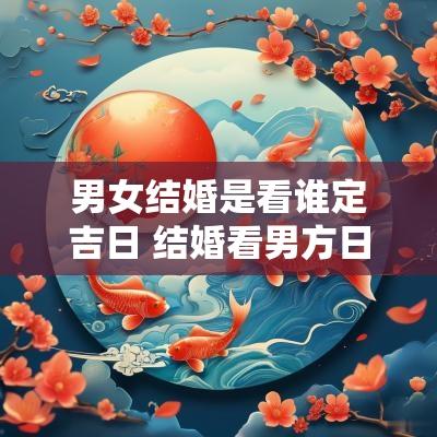 男女结婚是看谁定吉日 结婚看男方日子还是看女方日子