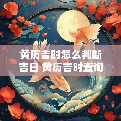 黄历吉时怎么判断吉日 黄历吉时查询2025