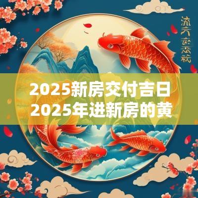 2025新房交付吉日 2025年进新房的黄道吉日有哪些