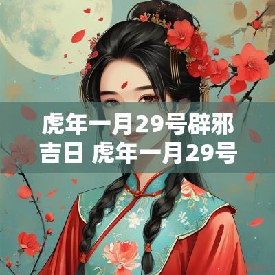 蛇年一月29号辟邪吉日 蛇年一月29号辟邪吉日是什么