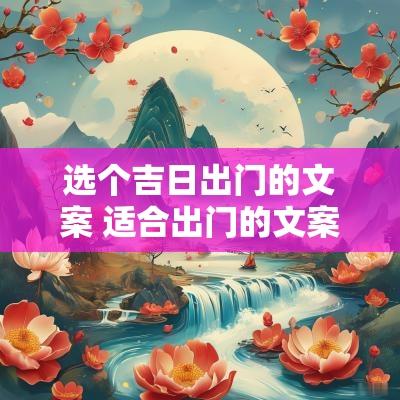 选个吉日出门的文案 适合出门的文案