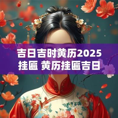 吉日吉时黄历2025挂匾 黄历挂匾吉日