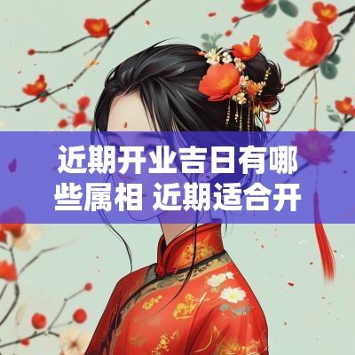 近期开业吉日有哪些属相 近期适合开业的黄道吉日