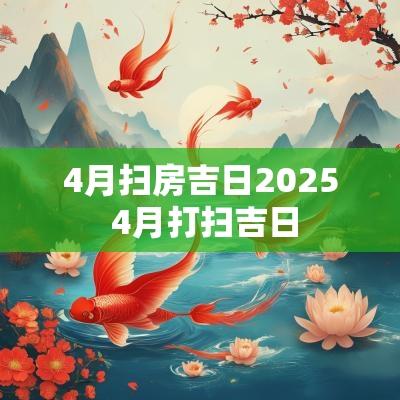 4月扫房吉日2025 4月打扫吉日