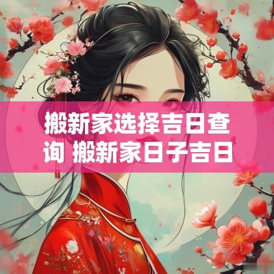 搬新家选择吉日查询 搬新家日子吉日查询