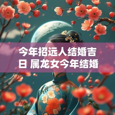 今年招远人结婚吉日 属龙女今年结婚吉日
