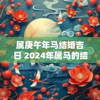 属庚午年马结婚吉日 2025年属马的结婚黄道吉日