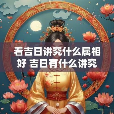 看吉日讲究什么属相好 吉日有什么讲究