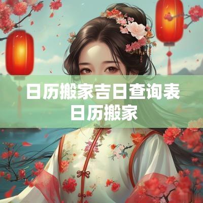 日历搬家吉日查询表 日历搬家