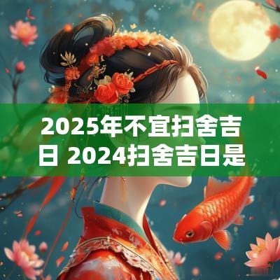 2025年不宜扫舍吉日 2025扫舍吉日是哪天