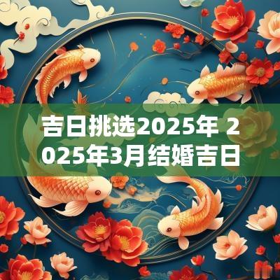 吉日挑选2025年 2025年3月结婚吉日一览表