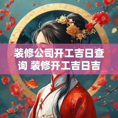 装修公司开工吉日查询 装修开工吉日吉时查询