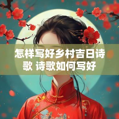 怎样写好乡村吉日诗歌 诗歌如何写好