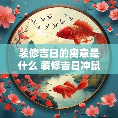装修吉日的寓意是什么 装修吉日冲鼠煞北是什么意思