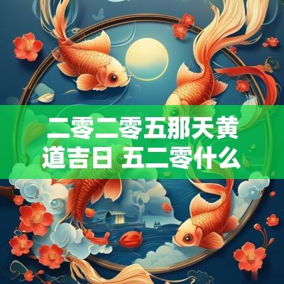 二零二零五那天黄道吉日 五二零什么日子