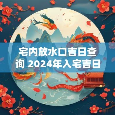 宅内放水口吉日查询 2025年入宅吉日查询大全