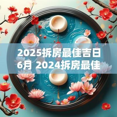 2025拆房最佳吉日6月 2025拆房最佳日子