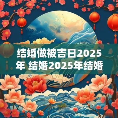 结婚做被吉日2025年 结婚2025年结婚黄道吉日