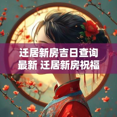 迁居新房吉日查询最新 迁居新房祝福语简短