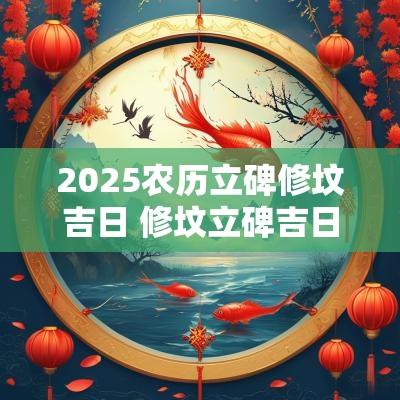 2025农历立碑修坟吉日 修坟立碑吉日 2025农历立碑修坟吉日 修坟立碑吉日