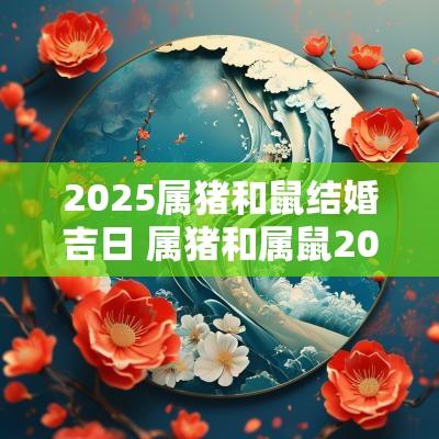 2025属猪和鼠结婚吉日 属猪和属鼠2025年结婚吉日