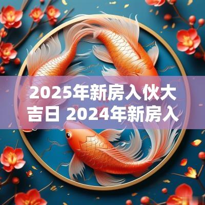 2025年新房入伙大吉日 2025年新房入伙好吗