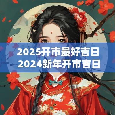 2025开市最好吉日 2025新年开市吉日