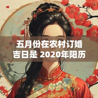 五月份在农村订婚吉日是 2025年阳历五月适合订婚的日子