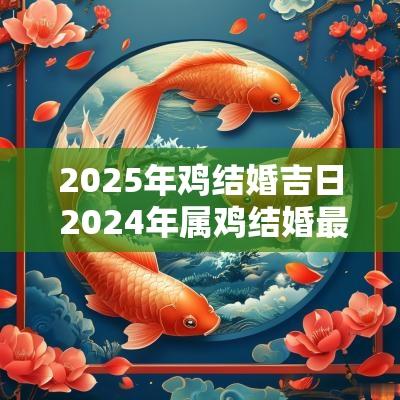 2025年鸡结婚吉日 2025年属鸡结婚最佳日期百年难遇